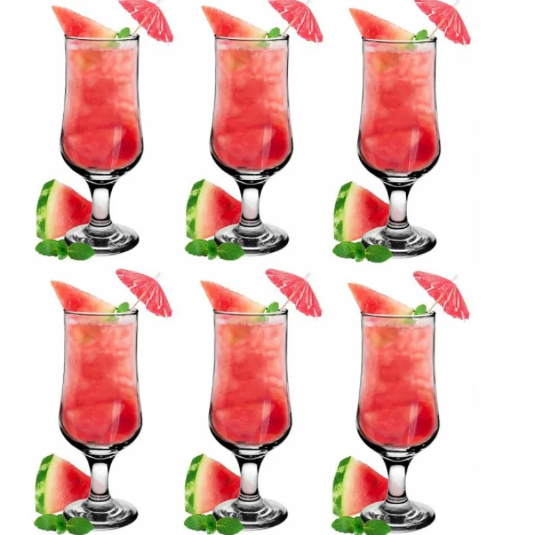 Szklanki na nóżce Glasmark kieliszki koktajlowe 340 ml zestaw 6 sztuk