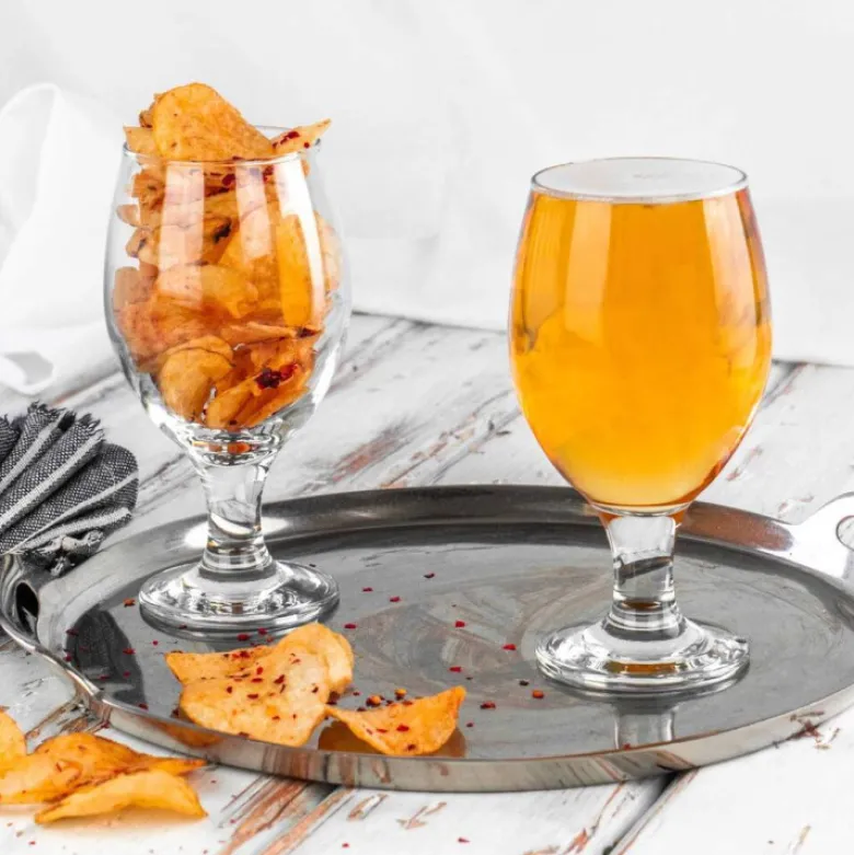 Szklanki na nóżce Glasmark pokale 360 ml do piwa zestaw 6 sztuk