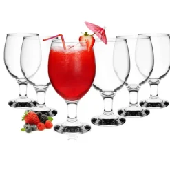 Szklanki na nóżce Glasmark pokale 360 ml do piwa zestaw 6 sztuk