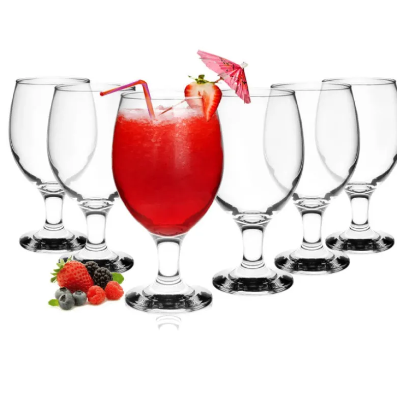 Szklanki na nóżce Glasmark pokale 360 ml do piwa zestaw 6 sztuk