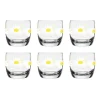 Szklanki niskie Glasmark stokrotki 260 ml zestaw 6 szklanek