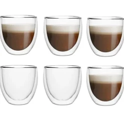 Szklanki termiczne do espresso Florina Malachit 100 ml zestaw 6 szklanek