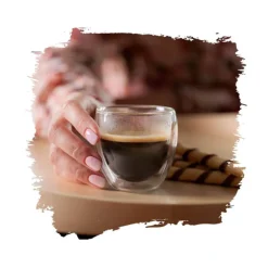 Szklanki termiczne do espresso Florina Malachit 100 ml zestaw 6 szklanek