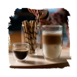 Szklanki termiczne do espresso Florina Malachit 100 ml zestaw 6 szklanek