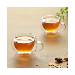 Szklanki termiczne do kawy 300 ml latte MG Home zestaw 6 szt szklanek