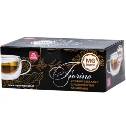 Szklanki termiczne do kawy 300 ml latte MG Home zestaw 6 szt szklanek