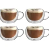 Szklanki termiczne do kawy 300 ml latte MG Home komplet 4 szt szklanek