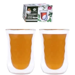 Szklanki termiczne 280 ml pucharki Renza Origami komplet 2 szt MG Home