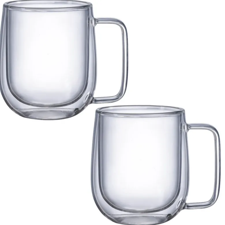 Szklanki termiczne 250 ml z uchem MG Home komplet 2 sztuki 7105023173
