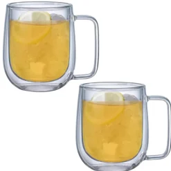 Szklanki termiczne 250 ml z uchem MG Home komplet 2 sztuki 7105023173