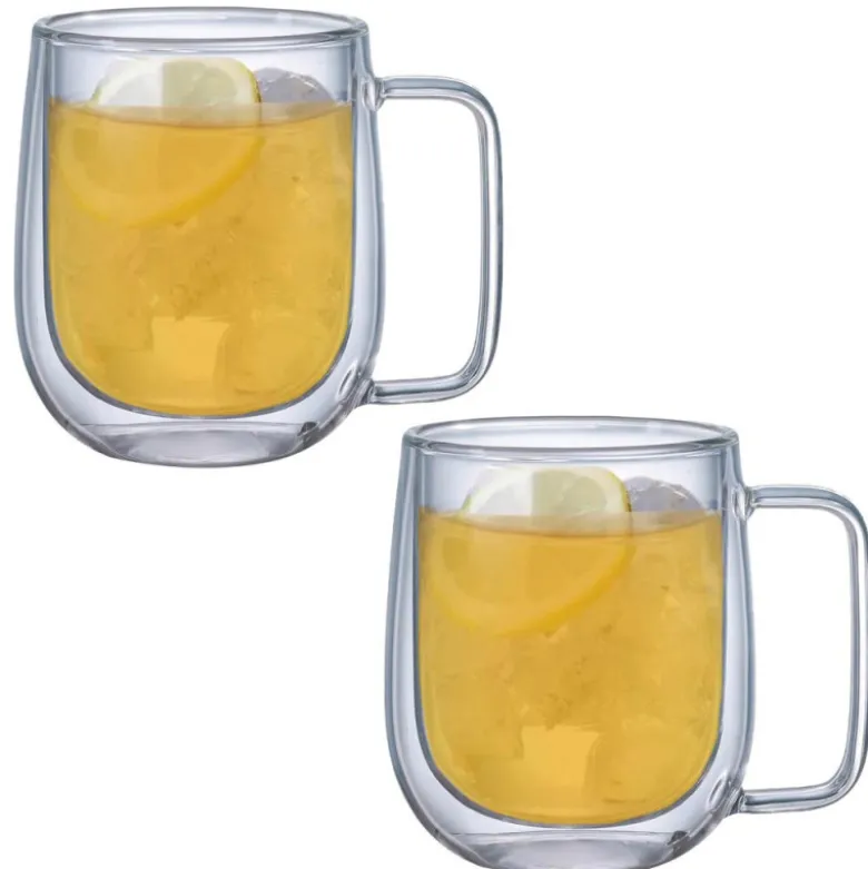 Szklanki termiczne 250 ml z uchem MG Home komplet 2 sztuki 7105023173