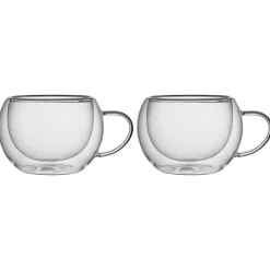Szklanki termiczne RENZA do kawy 300 ml latte komplet 2 szt szklanek