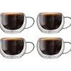 Szklanki termiczne RENZA do kawy 300 ml latte komplet 4 szt szklanek