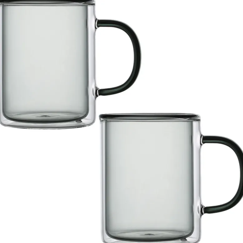 Szklanki termiczne z szarym wnętrzem 300 ml komplet 2 szt MGHOME