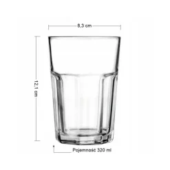 Szklanki uniwersalne 320 ml zestaw 6 szklanek Glasmark