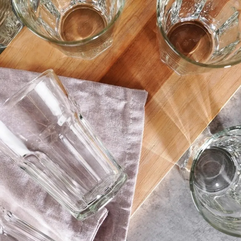 Szklanki wysokie do soków napojów 360 ml zestaw 6 sztuk Vilde