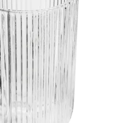 Szklanki wysokie ryflowane Florina Vacanza 430 ml szklane zestaw 6 sztuk