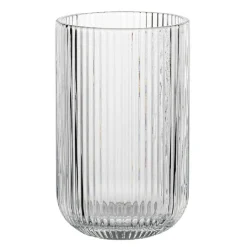 Szklanki wysokie ryflowane Florina Vacanza 430 ml szklane zestaw 6 sztuk