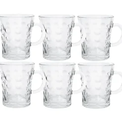 Szklanki z uchem Classic Koła 280 ml zestaw 6 szklanek