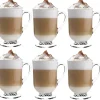 Szklanki z uchem 310 ml Altom Werona kubki do herbaty kawy latte macchiato komplet 6 sztuk
