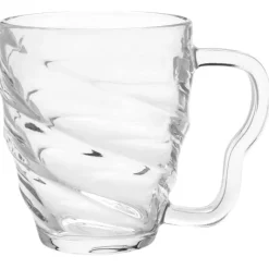 Szklanki z uchem 410 ml Diana do kawy herbaty drinków deserów zestaw 6 szklanek