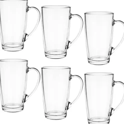Szklanki z uchem 400ml Glasmark Alex do herbaty kawy latte komplet 6szt
