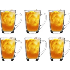 Szklanki z uchem 300ml Glasmark Ala do herbaty kawy latte komplet 6szt