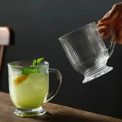 Szklanki z uchem 500 ml Selena do kawy herbaty drinków deserów zestaw 6 szklanek