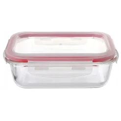 Szklany pojemnik 1520 ml na żywność jedzenie Gierekhoff pudełko z pokrywką lunchbox prostokątny hermetyczny