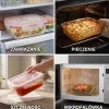 Szklany pojemnik 1050 ml na żywność jedzenie Gierekhoff pudełko z pokrywką lunchbox prostokątny hermetyczny