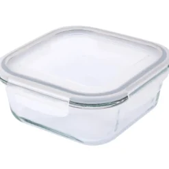 Szklany pojemnik 1100 ml na żywność jedzenie Altom Design Fresh pudełko z pokrywką lunchbox kwadratowy hermetyczny