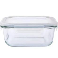 Szklany pojemnik 1100 ml na żywność jedzenie Altom Design Fresh pudełko z pokrywką lunchbox kwadratowy hermetyczny