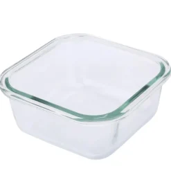 Szklany pojemnik 300 ml na żywność jedzenie Altom Design Fresh pudełko z pokrywką lunchbox kwadratowy hermetyczny