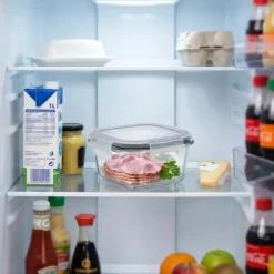 Szklany pojemnik 300 ml na żywność jedzenie Altom Design Fresh pudełko z pokrywką lunchbox kwadratowy hermetyczny
