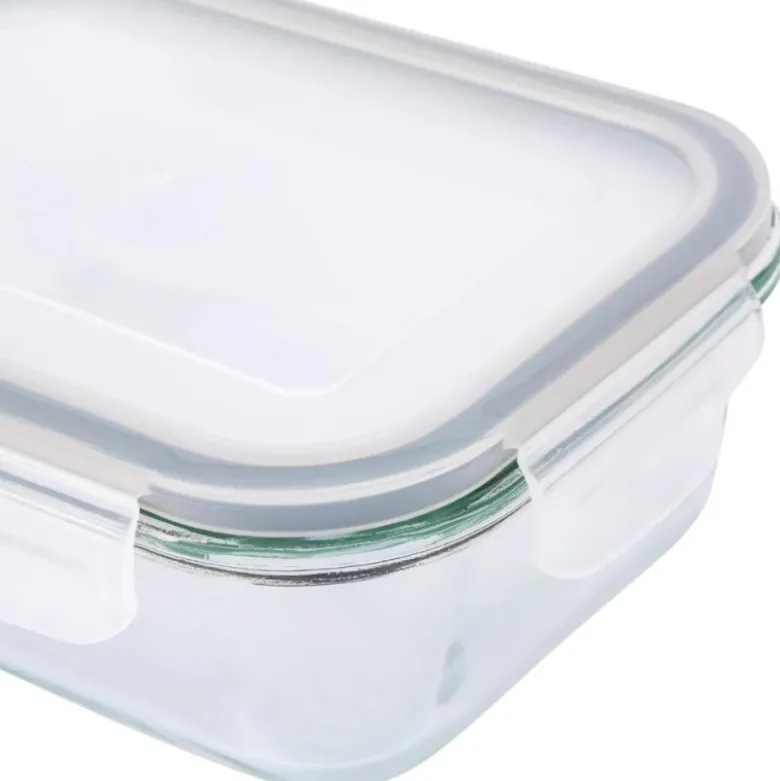 Szklany pojemnik 1500 ml na żywność jedzenie Altom Design Fresh pudełko z pokrywką lunchbox prostokątny hermetyczny