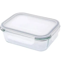 Szklany pojemnik 1500 ml na żywność jedzenie Altom Design Fresh pudełko z pokrywką lunchbox prostokątny hermetyczny