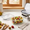 Szklany pojemnik 370 ml na żywność jedzenie Altom Design Fresh pudełko z pokrywką lunchbox prostokątny hermetyczny