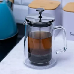 Szklany zaparzacz TERMICZNY tłokowy do herbaty kawy ziół 350 ml Klausberg KB 7684
