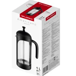 Szklany zaparzacz tłokowy do herbaty kawy ziół 350 ml Florina Americano