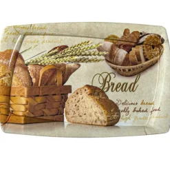 Tacka kuchenna plastikowa prostokątna 37x24 cm wzór chleb Tragar