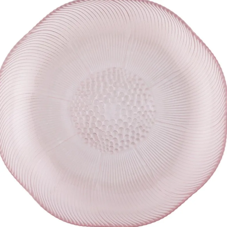 Talerz dekoracyjny szklany 23cm do zup Bellis Florina