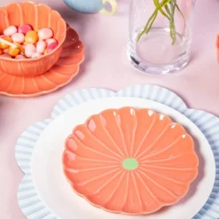 Talerz deserowy ceramiczny 20 cm Altom Koral do ciasta deserów