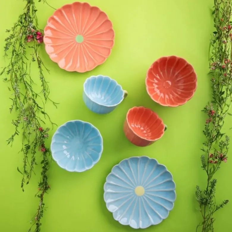 Talerz deserowy ceramiczny 20 cm Altom Koral do ciasta deserów
