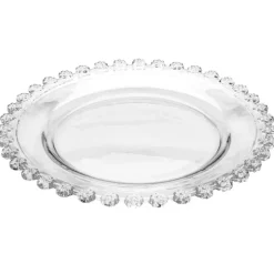Talerze deserowe szklane 19,5 cm spodek na ciasto Altom Design Bloom zestaw 6 szt