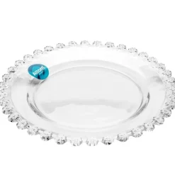 Talerze deserowe szklane 19,5 cm spodek na ciasto Altom Design Bloom zestaw 6 szt
