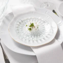 Talerz szklany patera 25 cm Altom Stella patera na ciasto deser