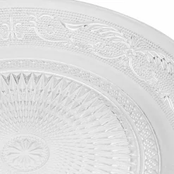 Talerzyki deserowe 15 cm i patera 25 cm szklane GierekHoff Palazzo zestaw 13 sztuk spodek na ciasto deser