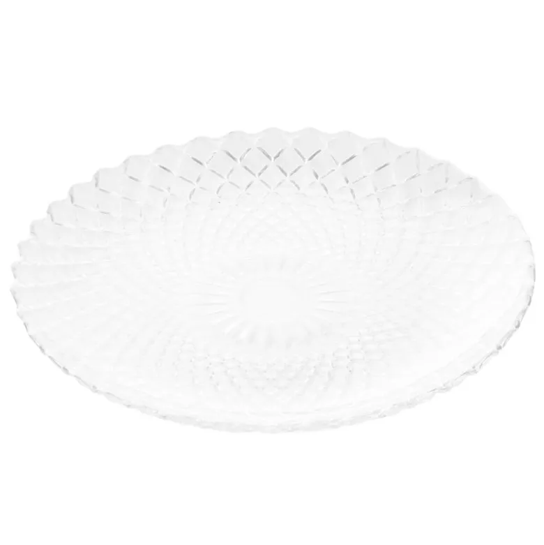 Talerzyki deserowe 15 cm i patera 25 cm szklane Altom Solaris zestaw 13 sztuk spodek na ciasto deser
