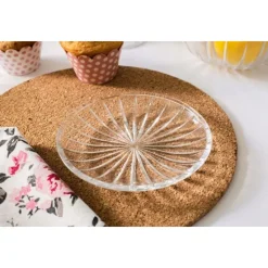 Talerzyki deserowe 15 cm szklane Altom Venus zestaw 6 sztuk spodek na ciasto deser