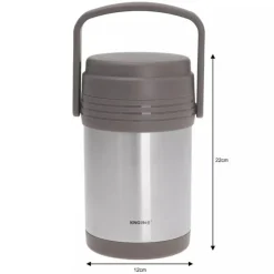 Termos obiadowy na żywność 1.5l + 3 pojemniki KH 4075 KingHoff